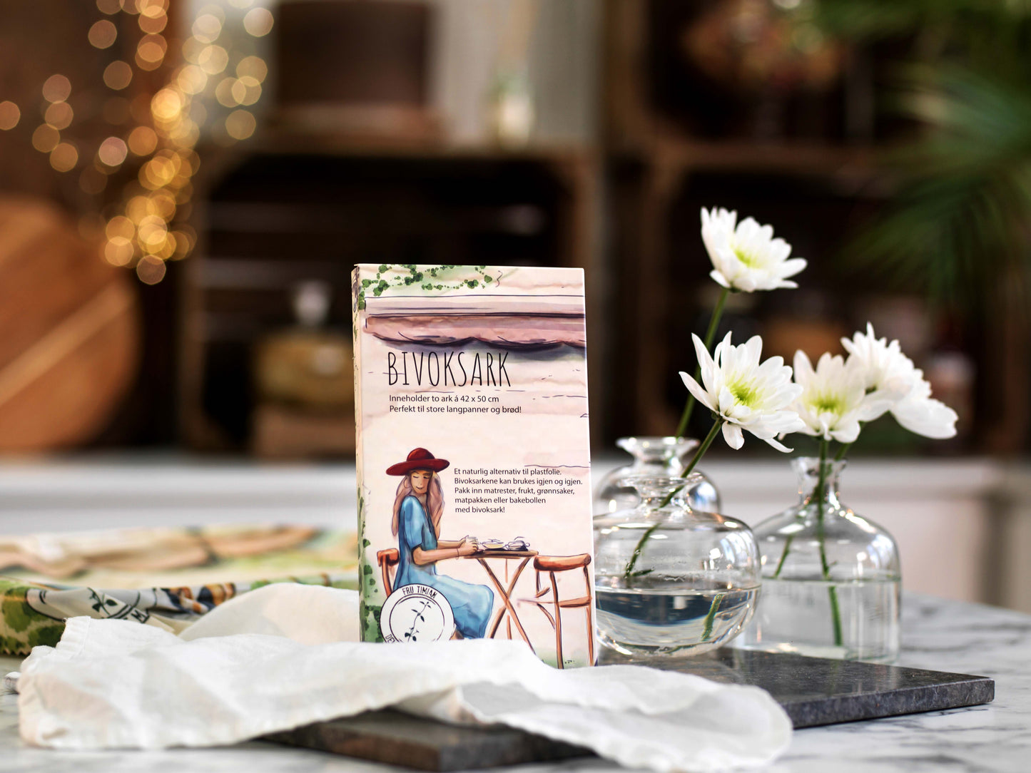 Bivoksark 2 ark (42 x 50 cm) - Fru Timian Nettbutikk