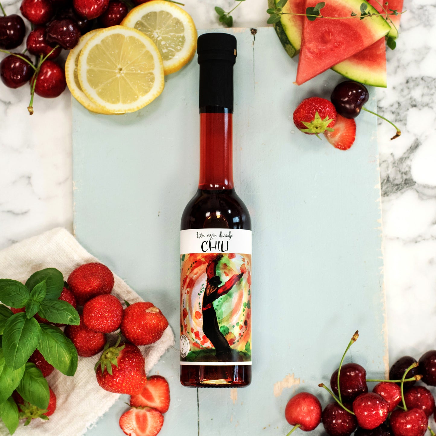 CHILIOLJE av extra virgin olivenolje og chili 250 ml