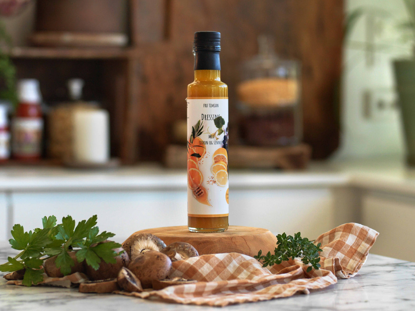 Dressing med sitron og sennep 250 ml