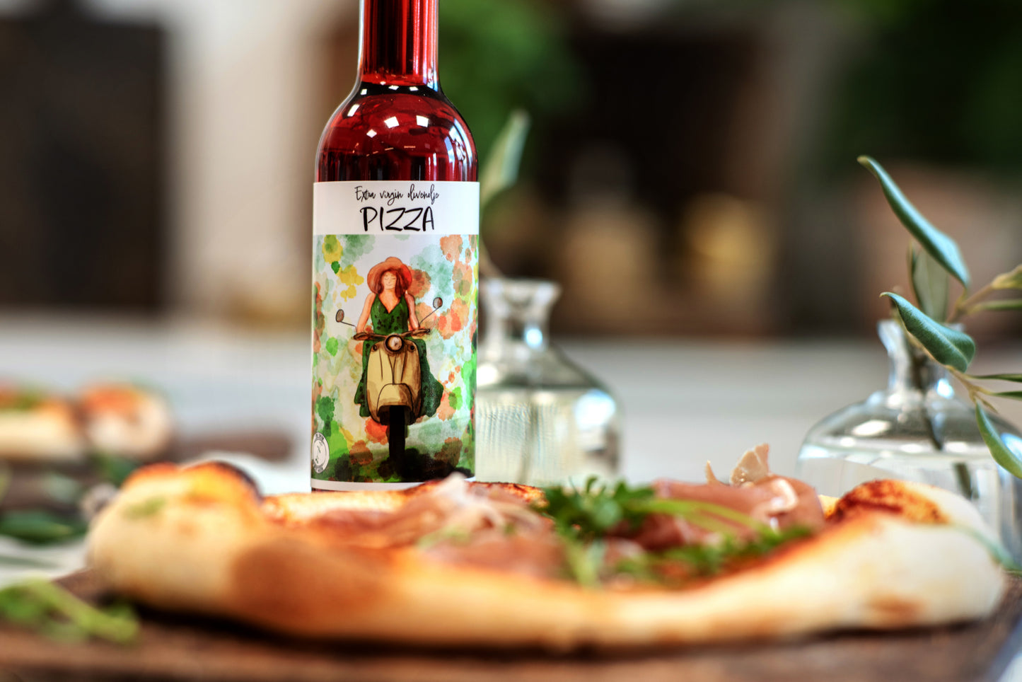 PIZZAOLJE av extra virgin olivenolje, chili og hvitløk 250 ml