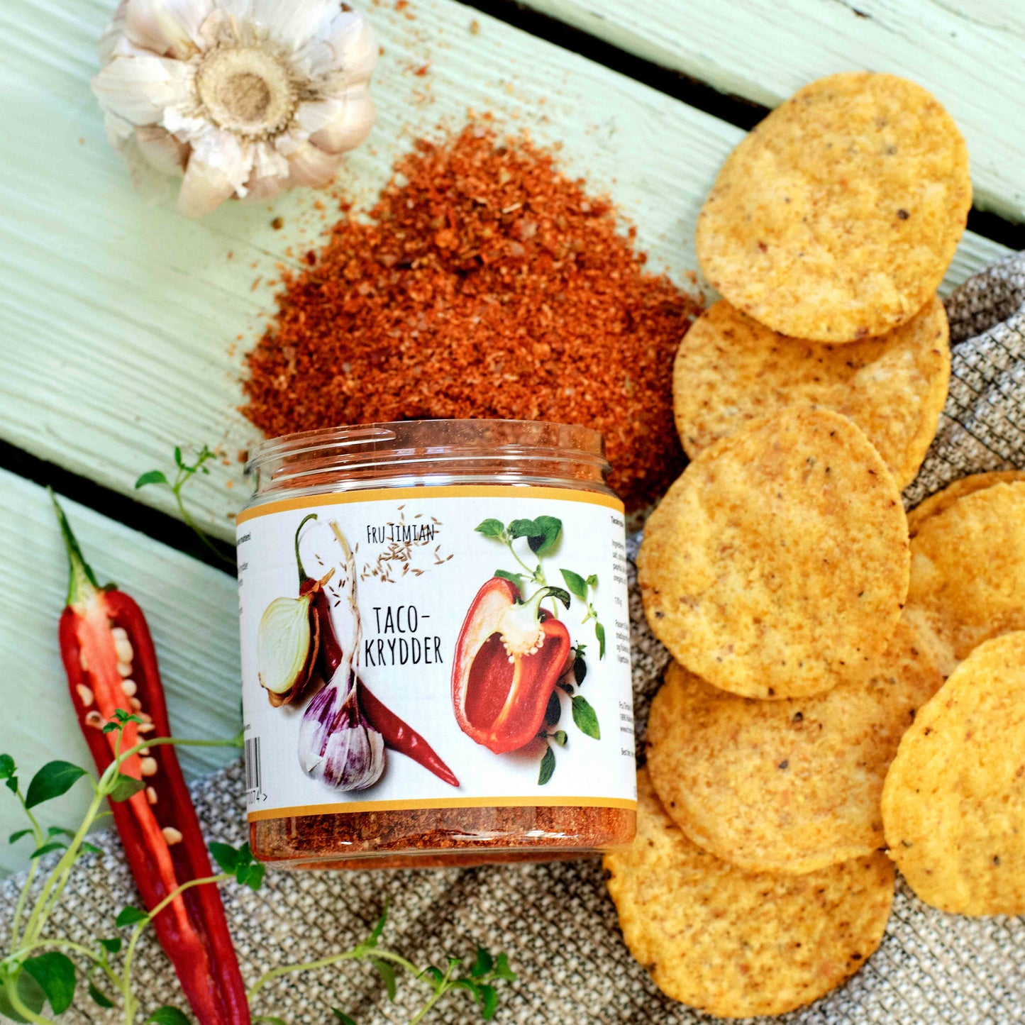 Tacokrydder - Fru Timian Nettbutikk