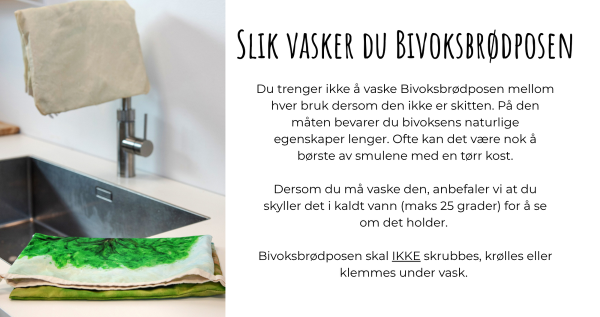 Bivoksbrødpose 30,5 x 43 cm