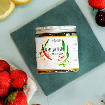 Ramsløkpesto med punch - Fru Timian Nettbutikk
