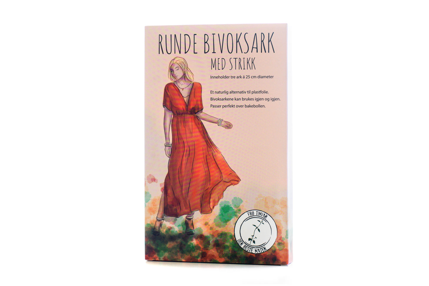 Runde bivoksark med strikk – 3 stk (25 cm diameter)