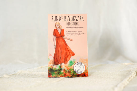 Runde bivoksark med strikk – 3 stk (25 cm diameter)